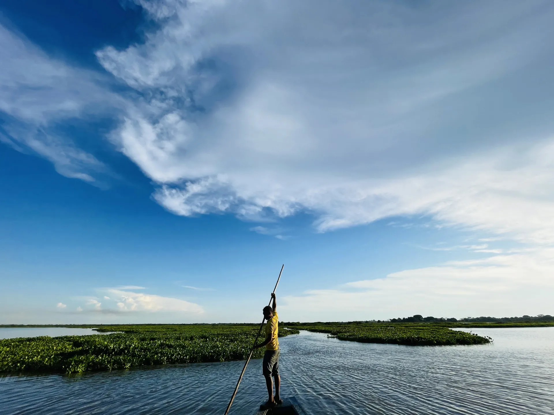 Pêcheur sur la ciénaga de Mompox