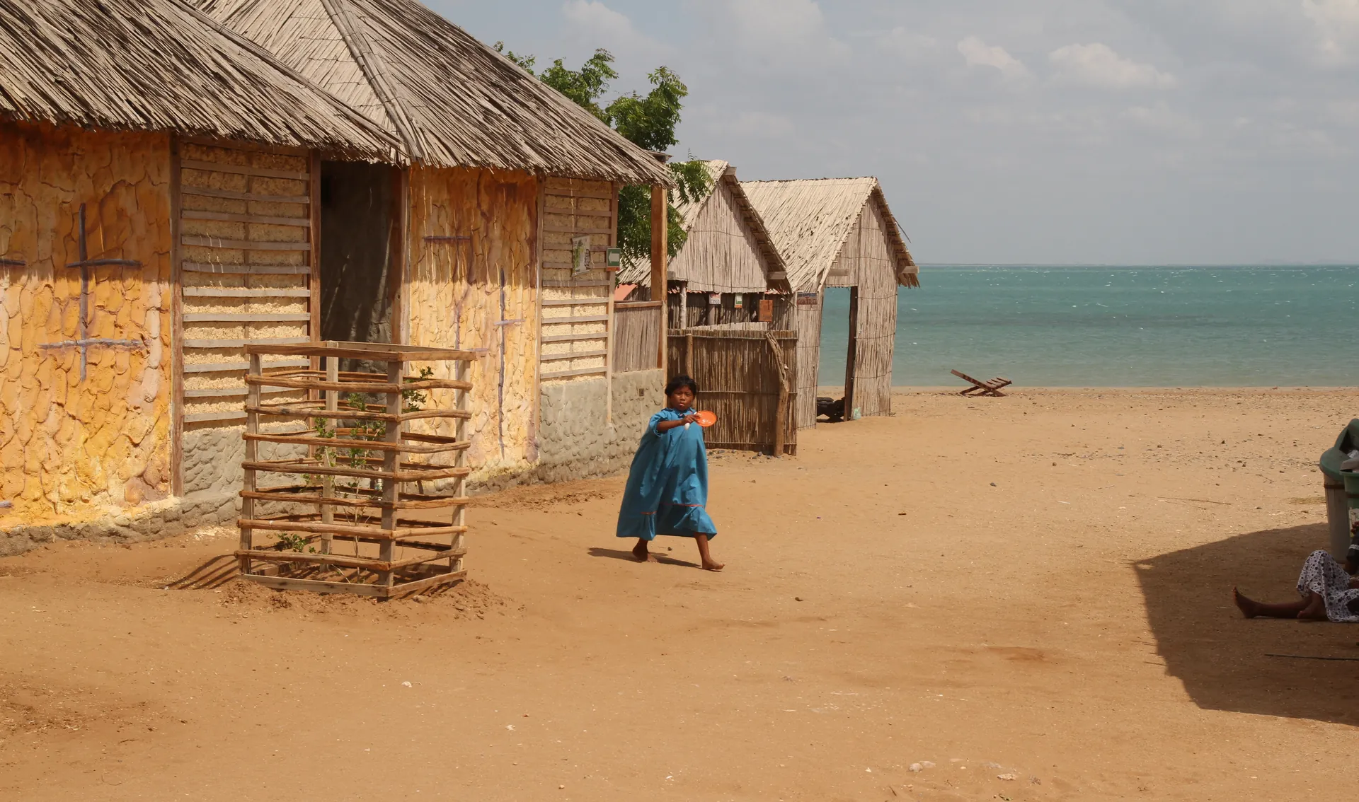 Rancheria wayuu au bord de la mer, Guajira